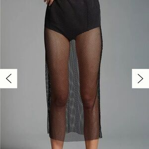 Black Mesh Skirt